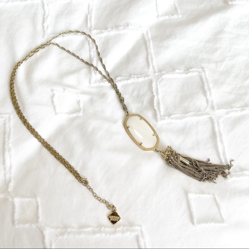 Kendra Scott Rayne Gold Necklace - Mother of Pearl